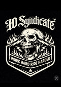 Work Hard Ride Harder Skull